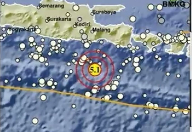 Getaran Gempa Pacitan Bangunkan Warga Malang